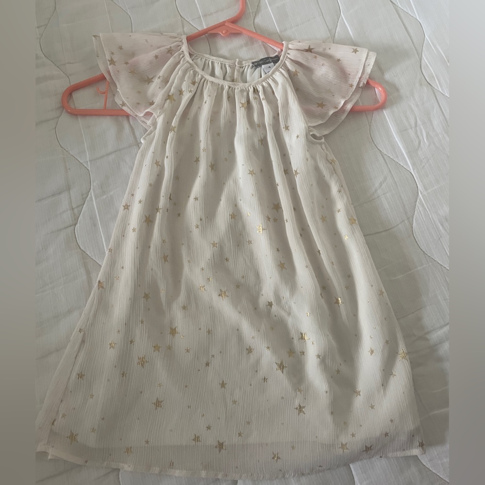 Star Printed Chiffon Dress by petit confection